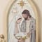 Glitzhome® 19.75" Wooden Gold Foil Nativity Scene Wall Decor